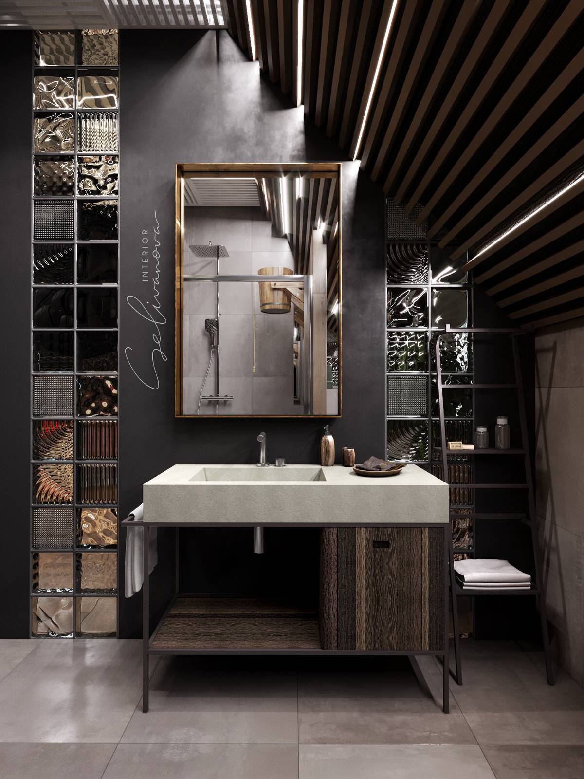 Комната отдыха с сауной в частном доме