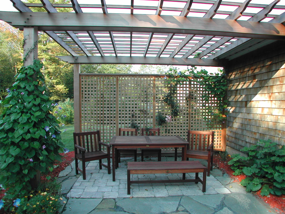 This is an example of a traditional patio in Providence.