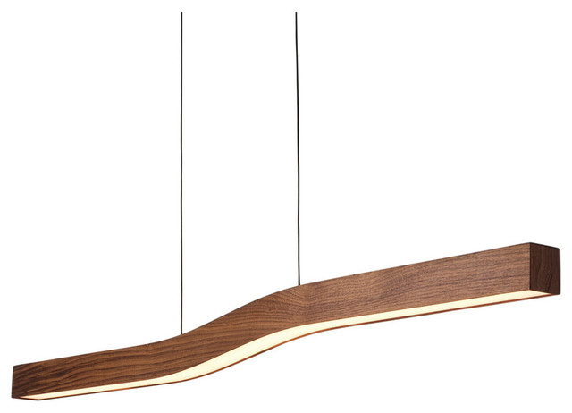 wooden linear light