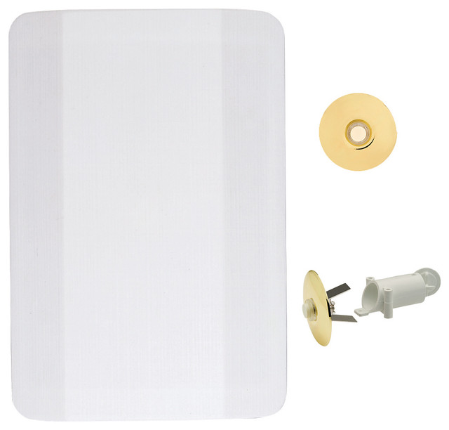 NICOR 18001SB Two Door Door Bell Chime Kit With Lighted Stucco Button