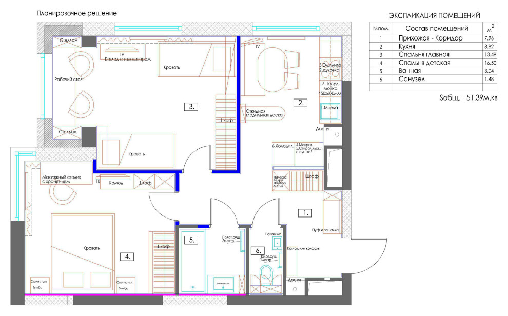 г.Одинцово, ЖК Клубничное поле, д.1. Квартира 52м.кв.