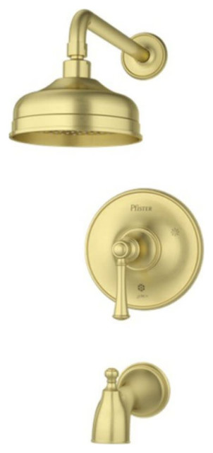 Pfister LG89-8TB Tisbury Tub and Shower Trim Package - Brushed Gold