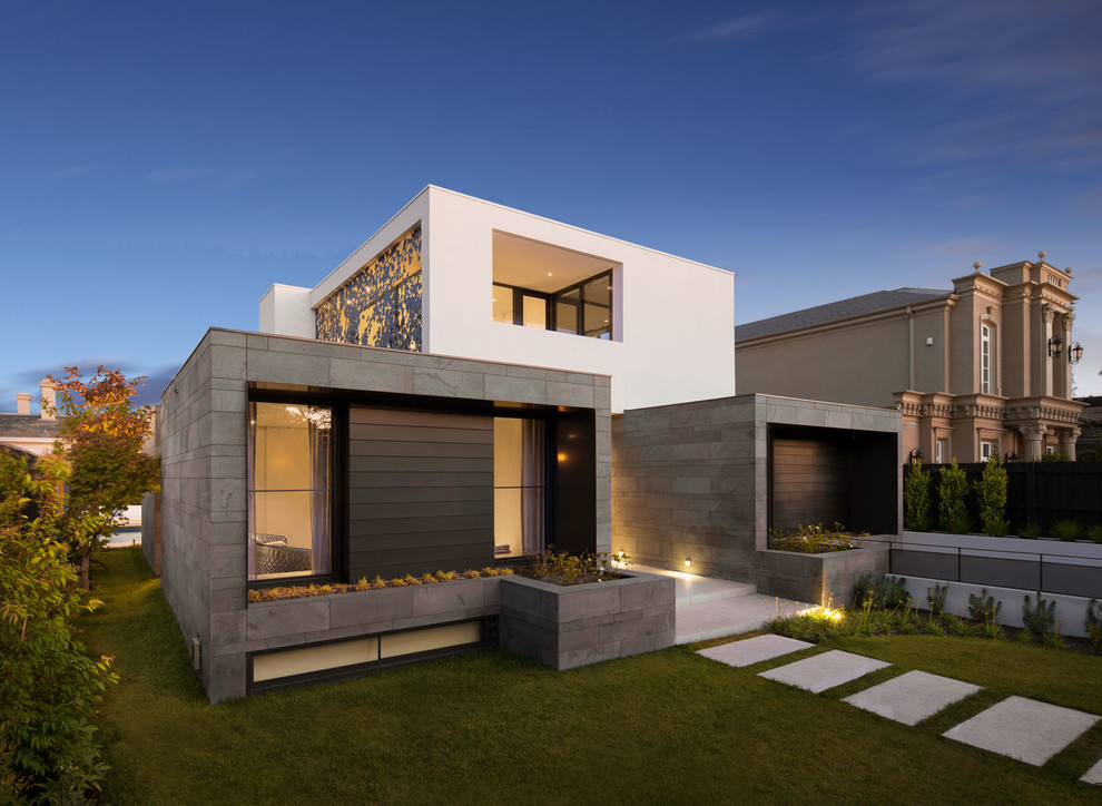 Photo of a contemporary exterior in Melbourne.