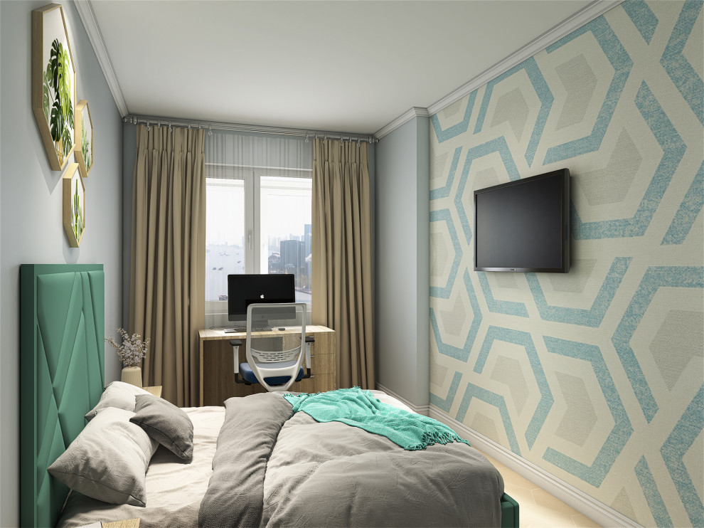 Однокомнатная квартира (эконом вариант) Спальня