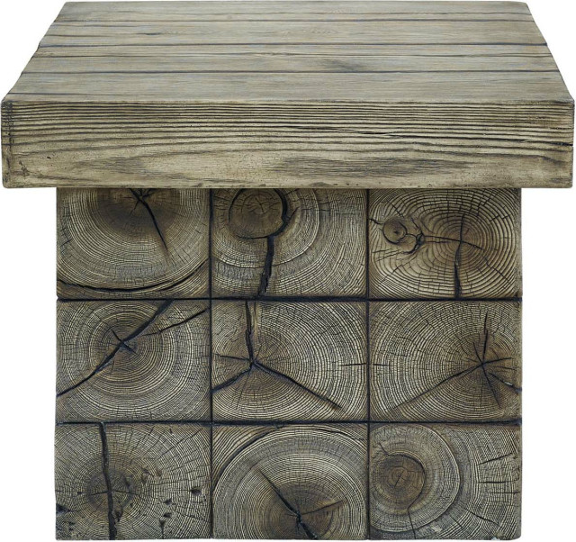 Coastal Side Table - Rustic - Outdoor Side Tables - by HedgeApple | Houzz