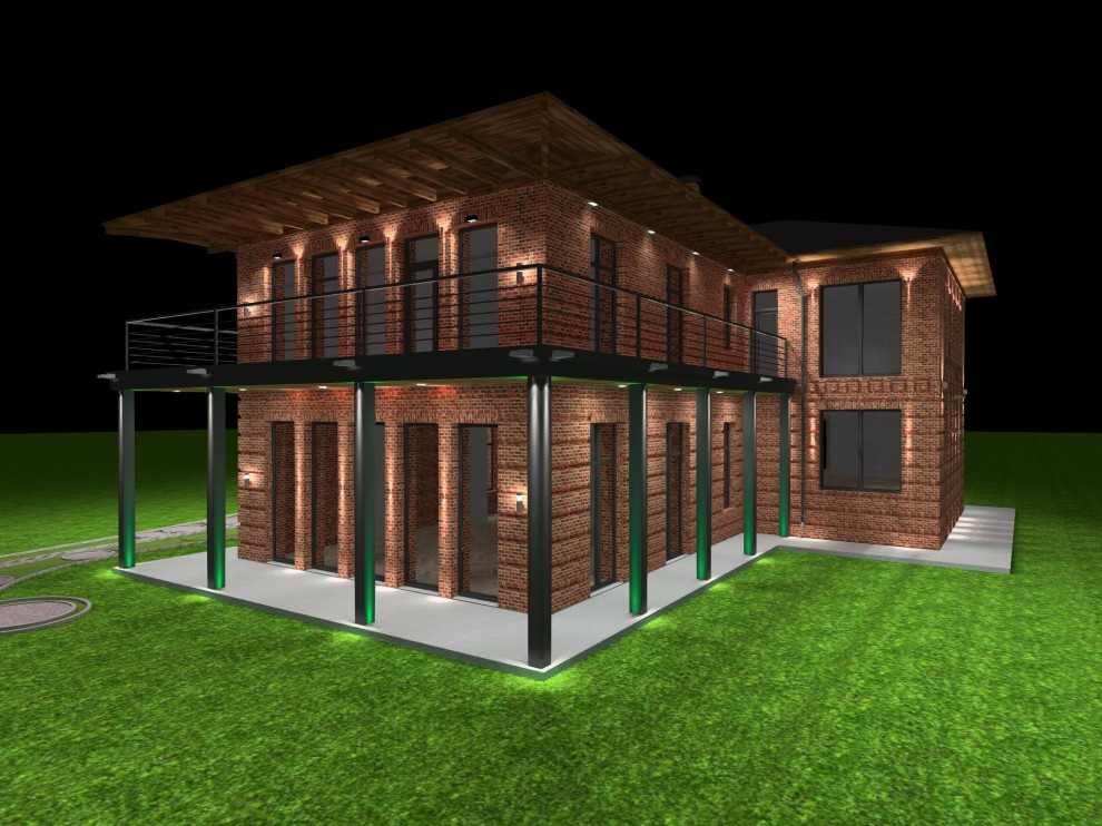 Освещение загородного дома