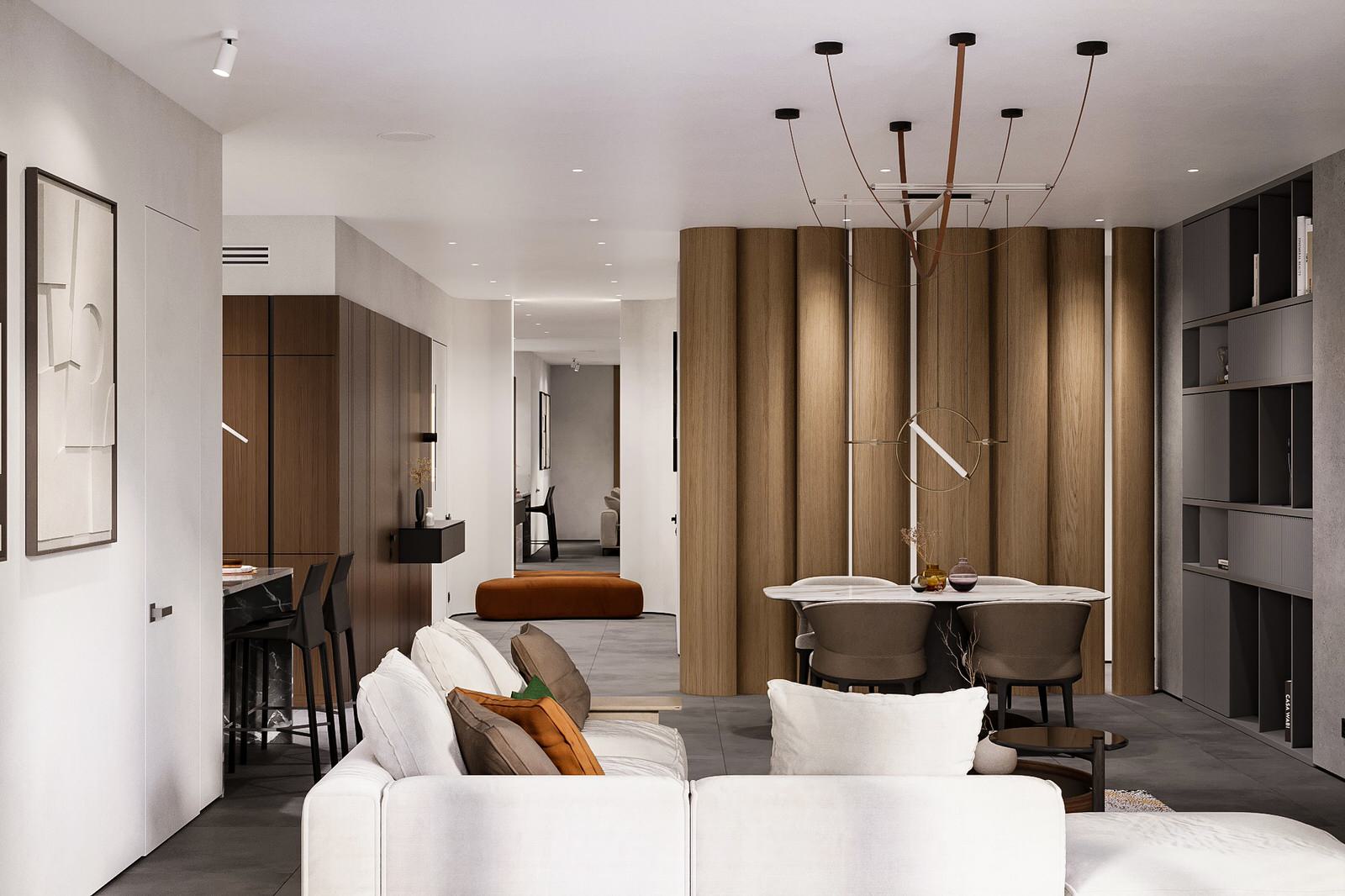 Дизайн-проект квартиры, Москва: гостиная