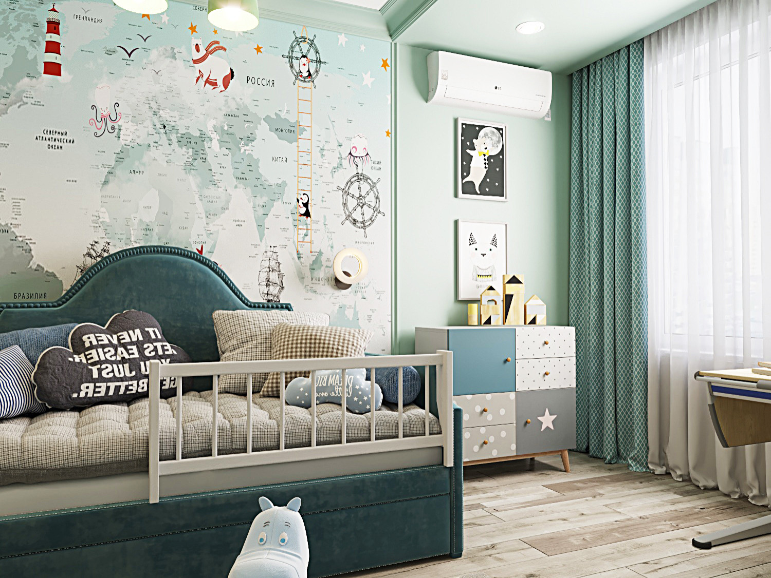 ЖК Русский Авангард, 100м2, детская для мальчика