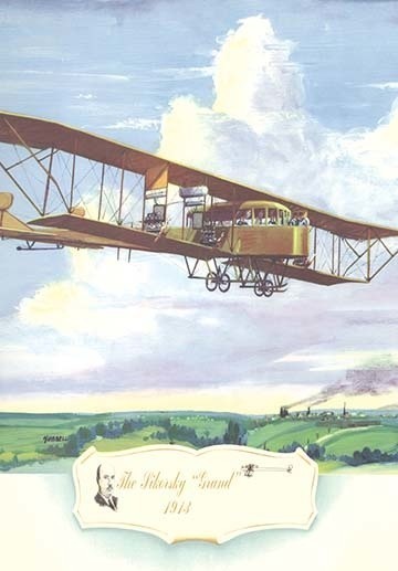 The Sikorsky Grand, 1913- Gallery Wrapped Canvas Art 12" x 18"