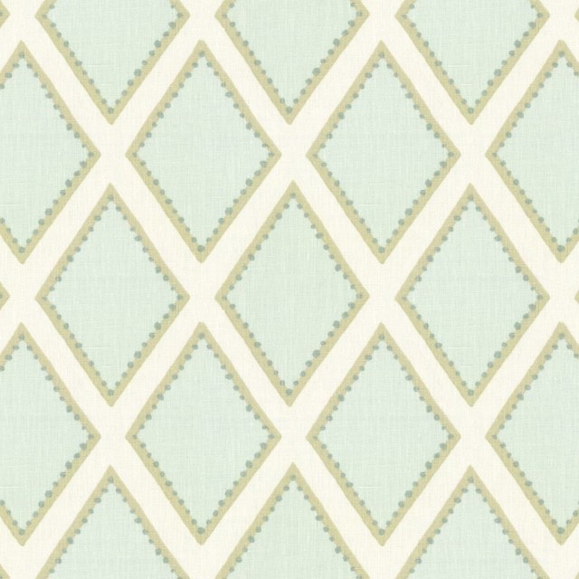 Pastel Aqua Blue Diamond Fabric