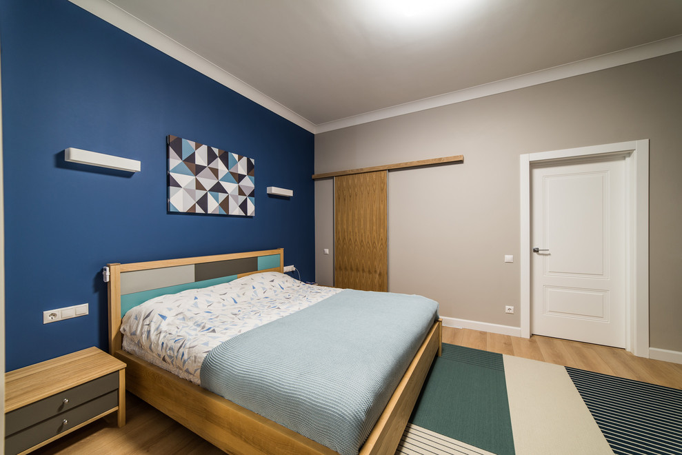 Спальня в современных материалах