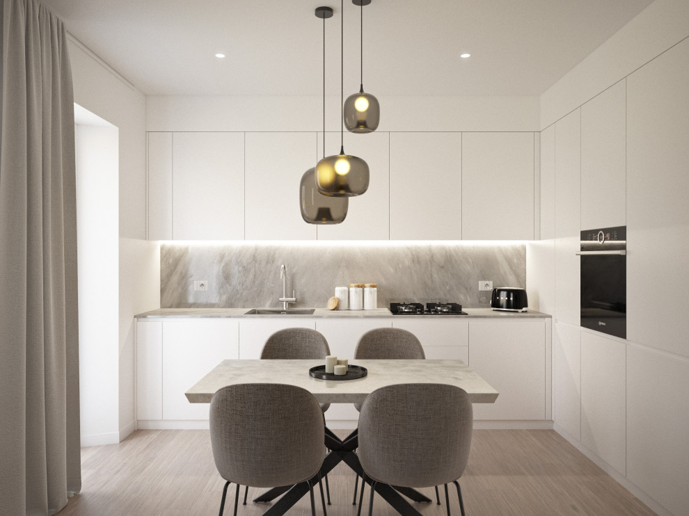 This is an example of a contemporary kitchen in Florence.