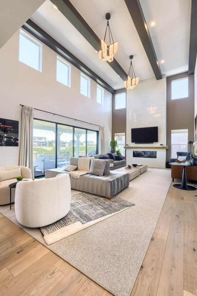 Castle Pines Beams and Architectural Wall