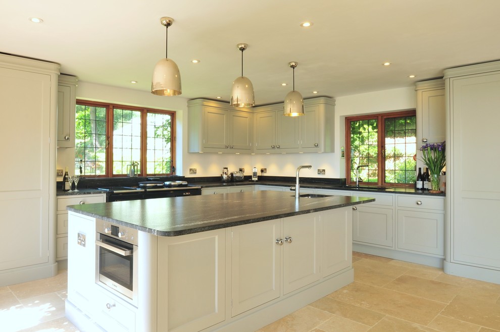 This is an example of a traditional kitchen in London.