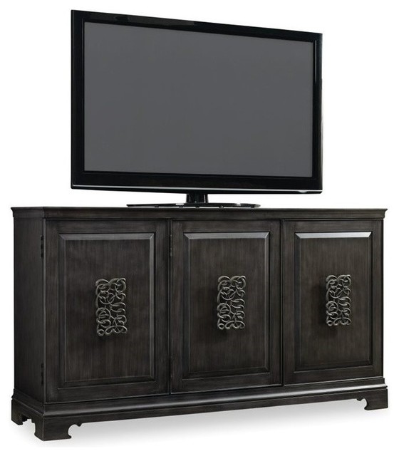 Beaumont Lane 64 Tv Credenza In Charcoal Gray Traditional