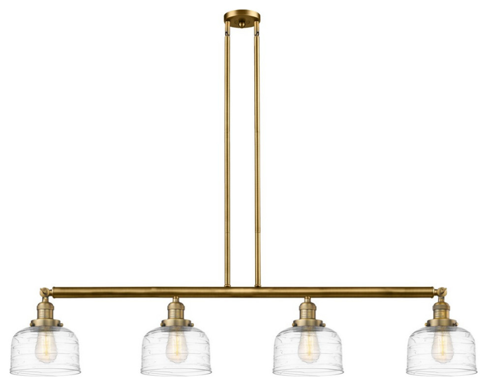 Innovations Bell LED Large Island Light 214-BB-G713-LED, Brushed Brass