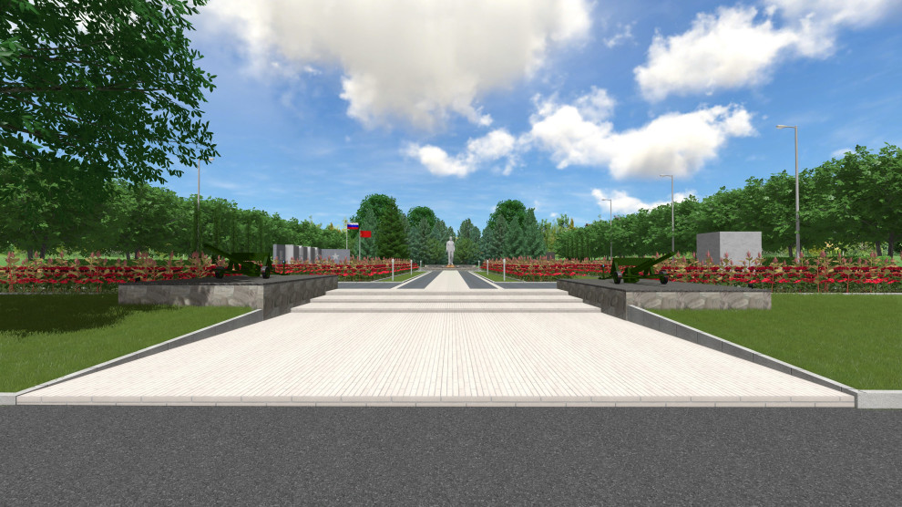 Мемориальный комплекс "Вечный Огонь" в г.Жиздра, 2021