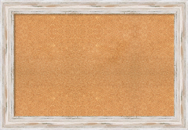 Framed Cork Board Small Large Alexandria Whitewash Wood Framed Cork Board Small Large Alexandria Whitewash Wood
