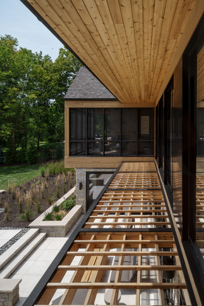 Sunroom - contemporary sunroom idea in Kansas City