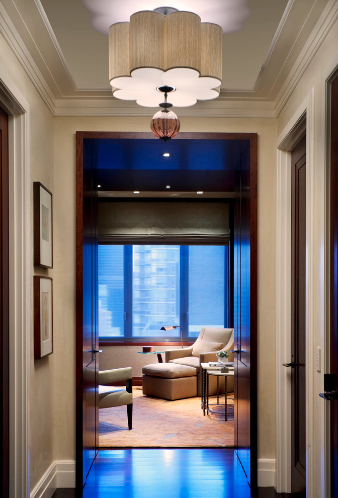 Design ideas for a contemporary entry hall in New York.