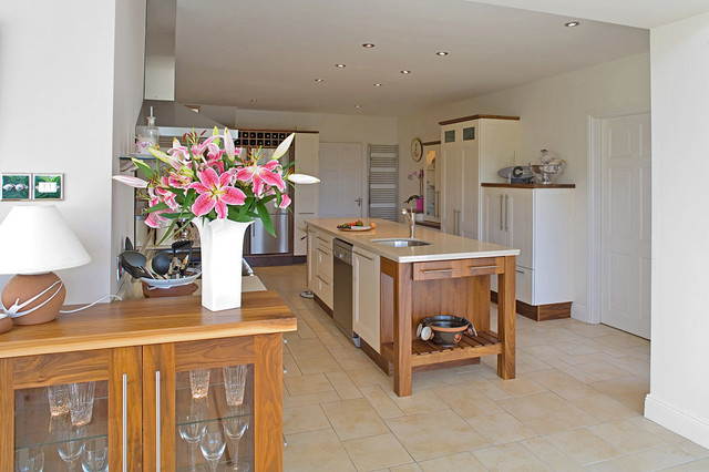 Contemporary kitchen with unique island contemporary-kitchen