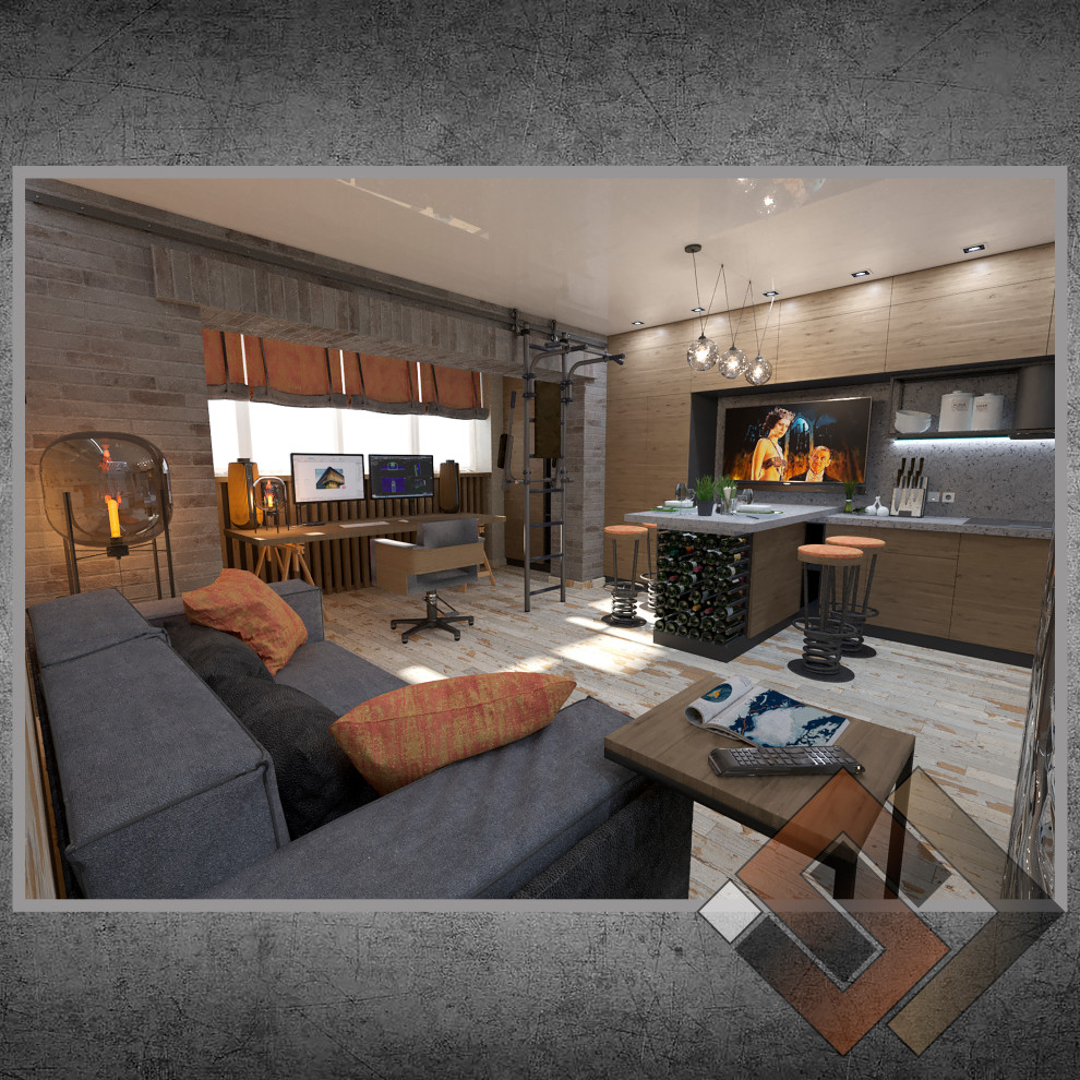 Квартира студия "Мужская берлога"