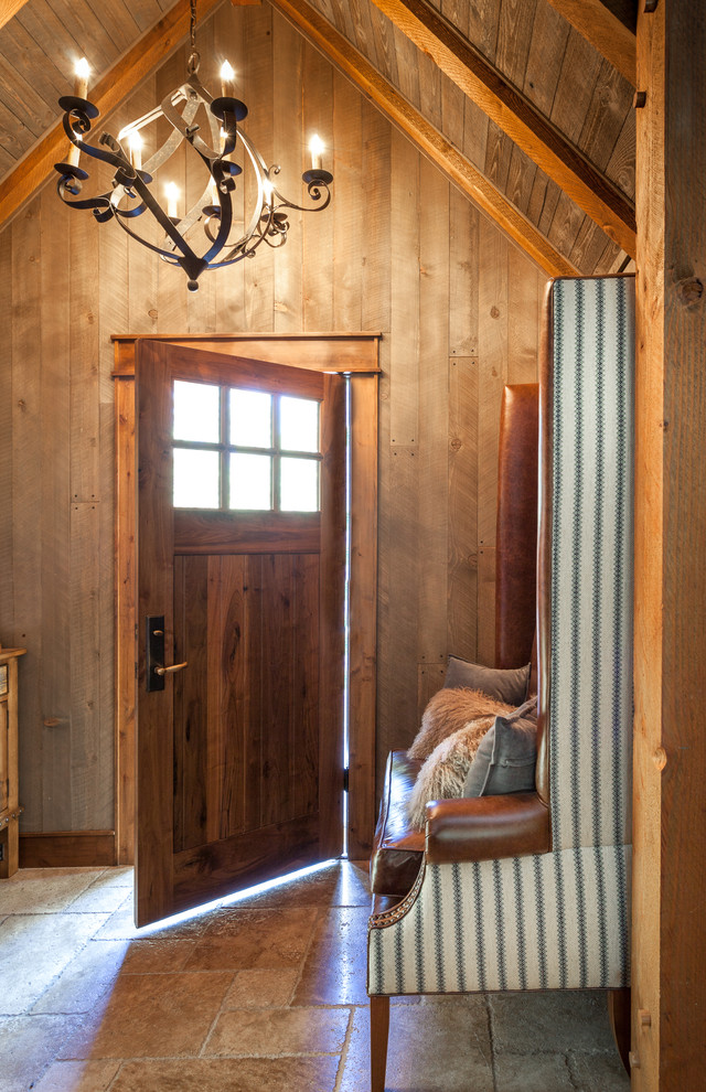 Mountain style entryway photo in Sacramento