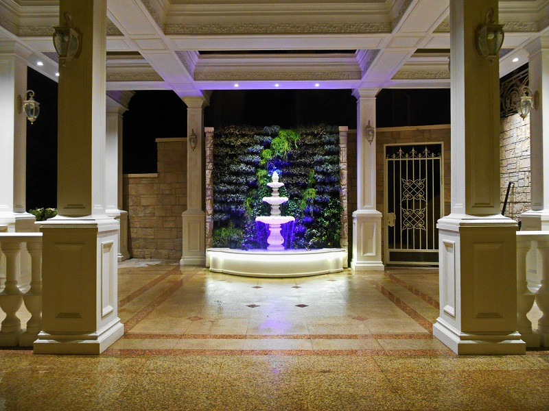 Изготовление мобильного фонтана с фитомодулем.