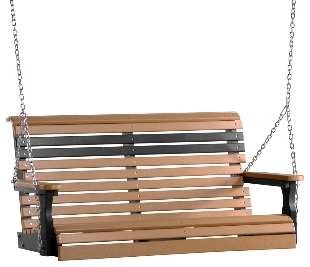 4' Poly Plain Porch Swing Contemporary Porch Swings by Furniture Barn USA Houzz