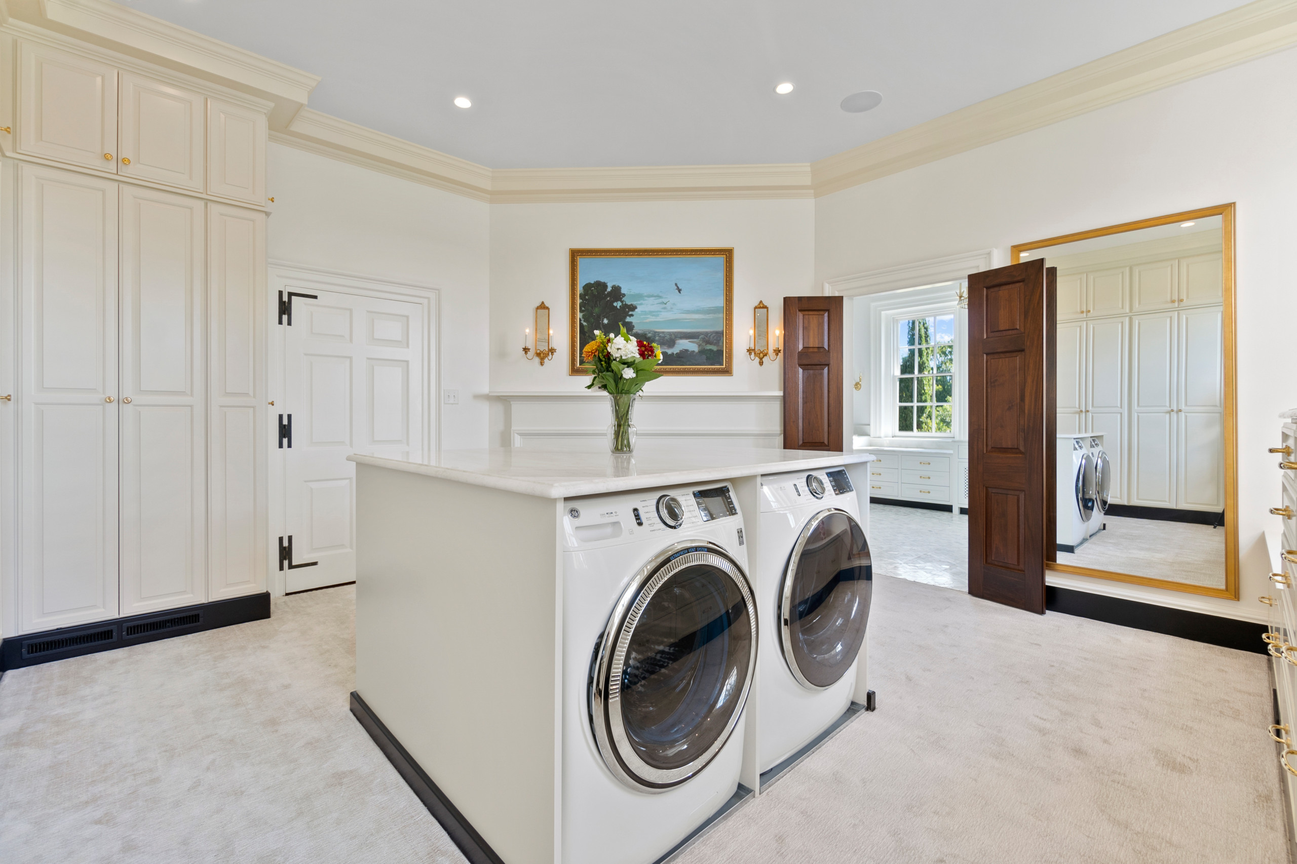 Estate Formal Dressing and Laundry Room