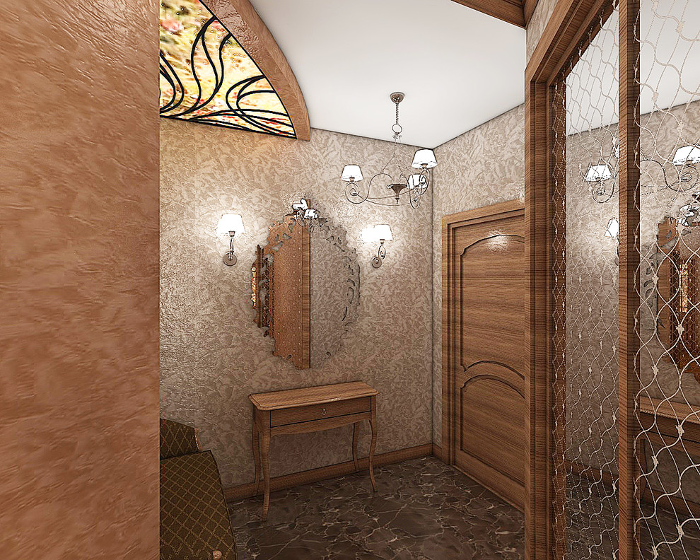 Квартира с витражными оканми