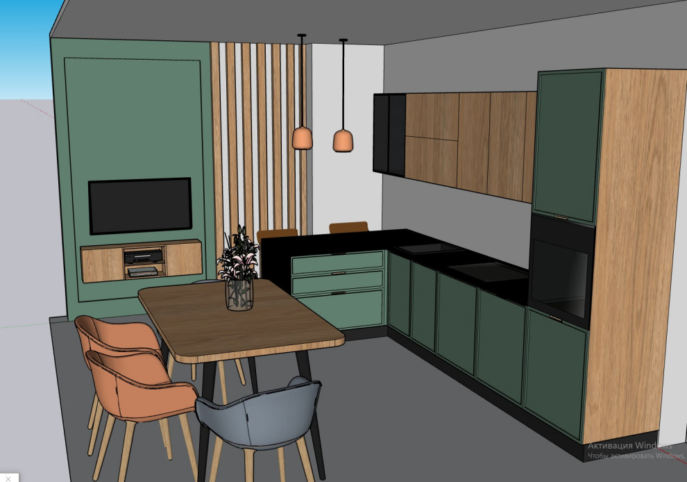 Проект: кухня в современном стиле