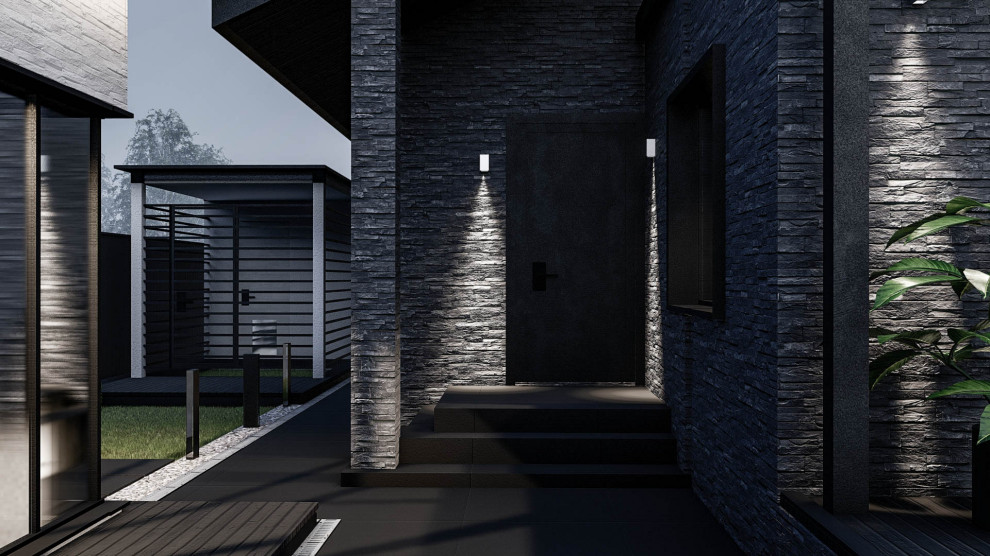 БЛАГОУСТРОЙСТВО УЧАСТКА И РЕКОНСТРУКЦИЯ ФАСАДА ЖИЛОГО ДОМА