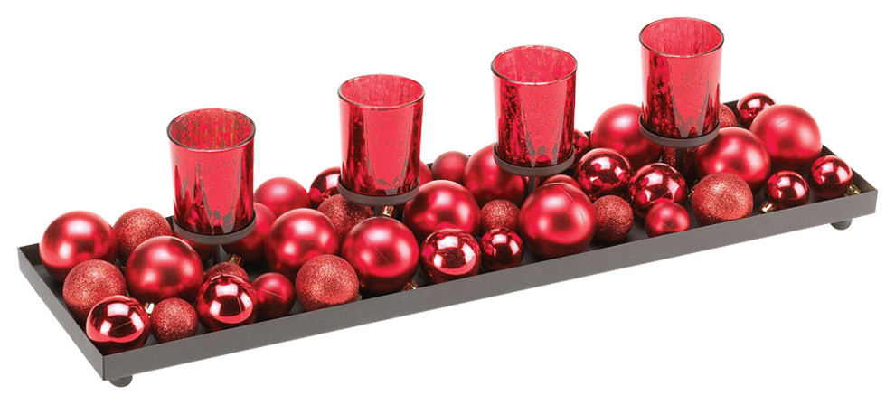 Merry Candle Display, Red