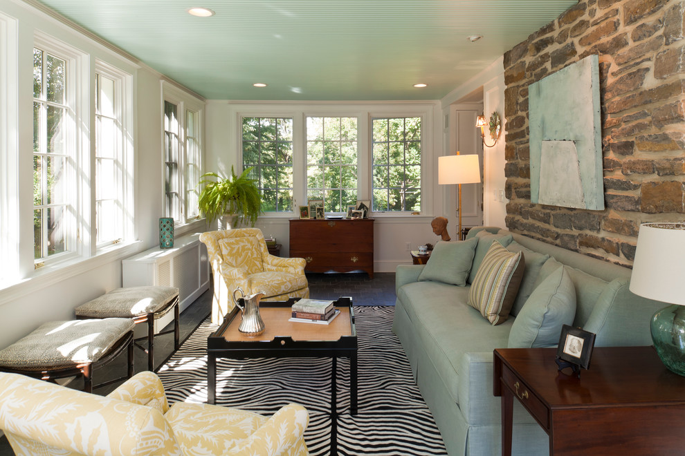 Design ideas for a traditional sunroom in Baltimore.