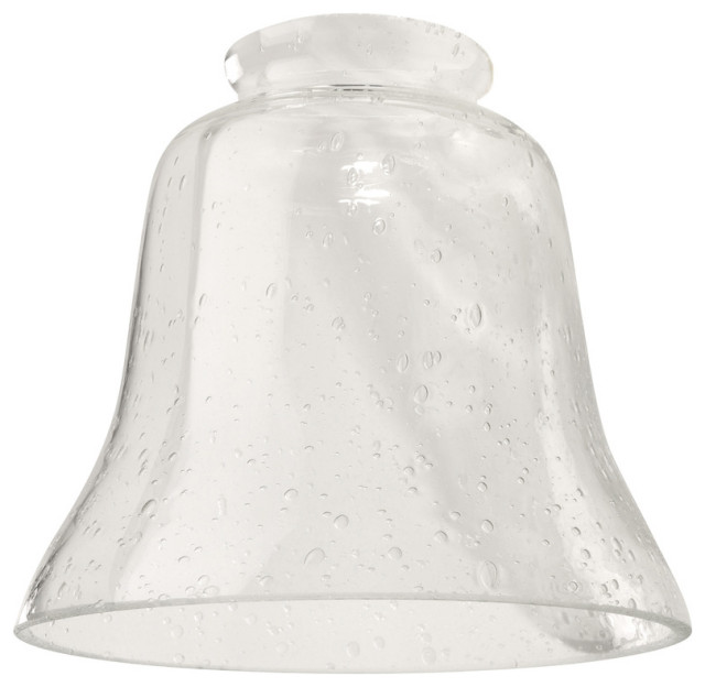 Craftmade 391 2 1/4" Fan Glass, Bell Shaped In Clear Seeded Transitional Lighting Globes And