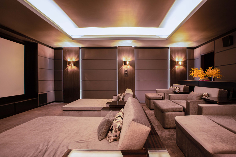 Luxury home interiors - Contemporary - Home Theater - London