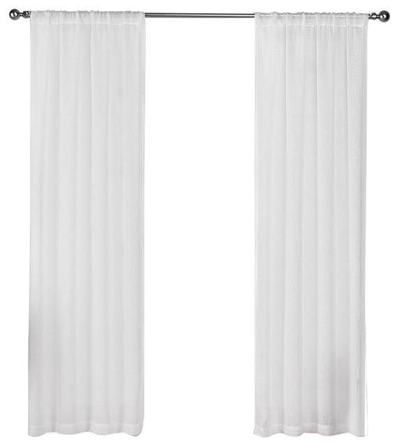DWCN White Faux Linen Sheer Curtains Rod Pocket Textured Semi Voile Bedroom and Living Room Window Curtains 52 x 84 Inches Long Set of 2 Panels DWCN White Faux Linen Sheer Curtains Rod Pocket Textured Semi Voile Bedroom and Living Room Window Curtains 52 x 84 Inches Long Set of 2 Panels