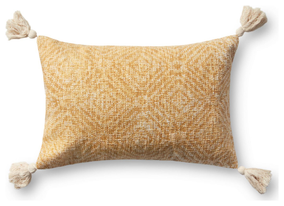Loloi Cotton Accent Pillow With Yellow Finish DSETP0621YE00PIL5
