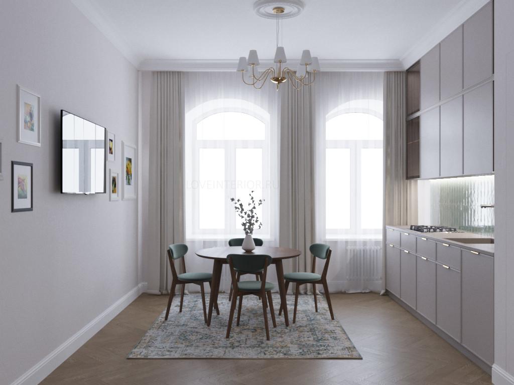 Квартира в доме, построенном в XIX веке в центре Москвы