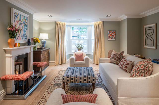 WEST HILL ROAD transitional-living-room