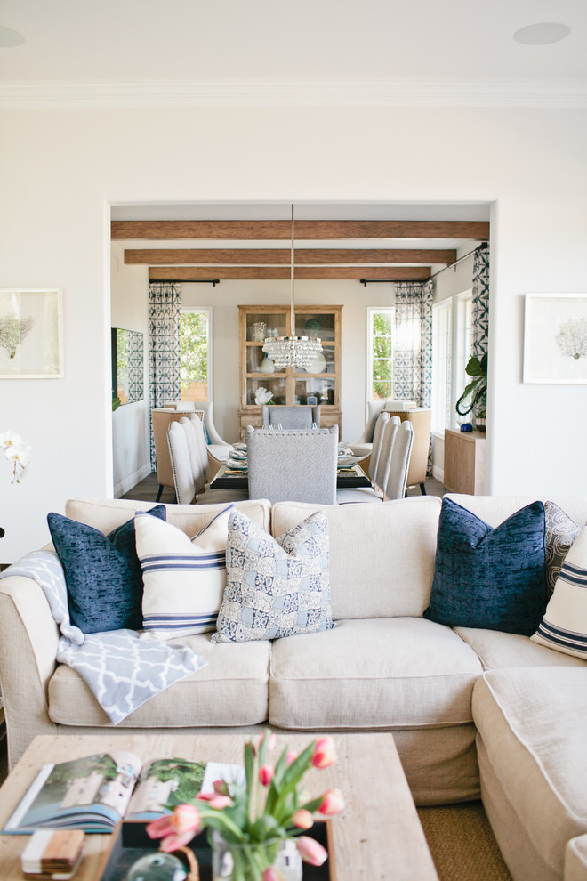 Transitional home design photo in Orange County
