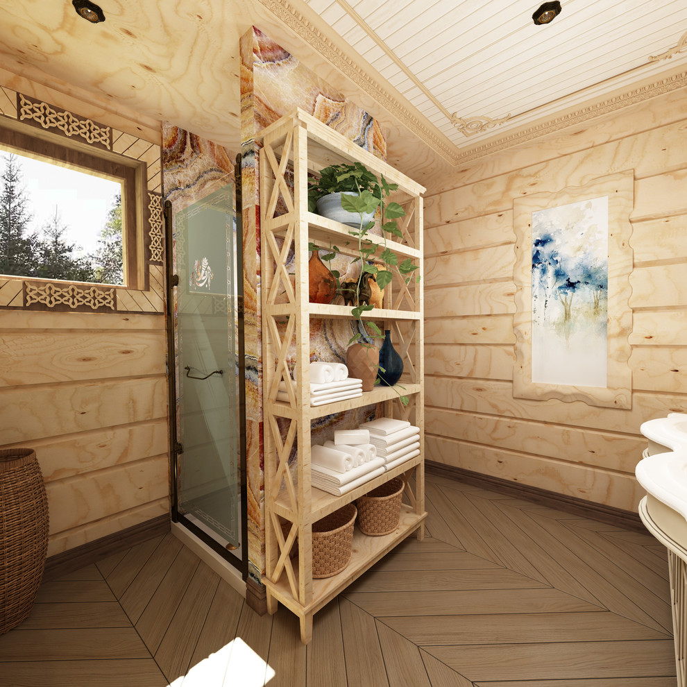 Интерьер загородного дома в стиле русско-европейское кантри