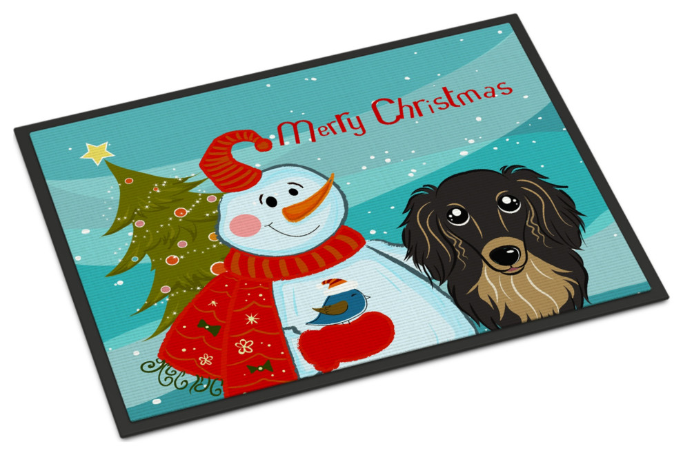 Multicolor Carolines Treasures AMB1079MAT Black and Tan Doxie Dachshund Indoor or Outdoor Mat 18 x 27 