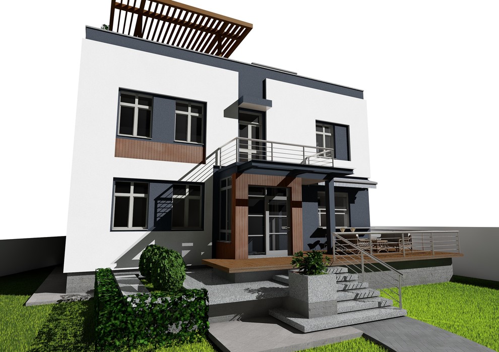 Реконструкция дома в городской среде. Екатеринбург.