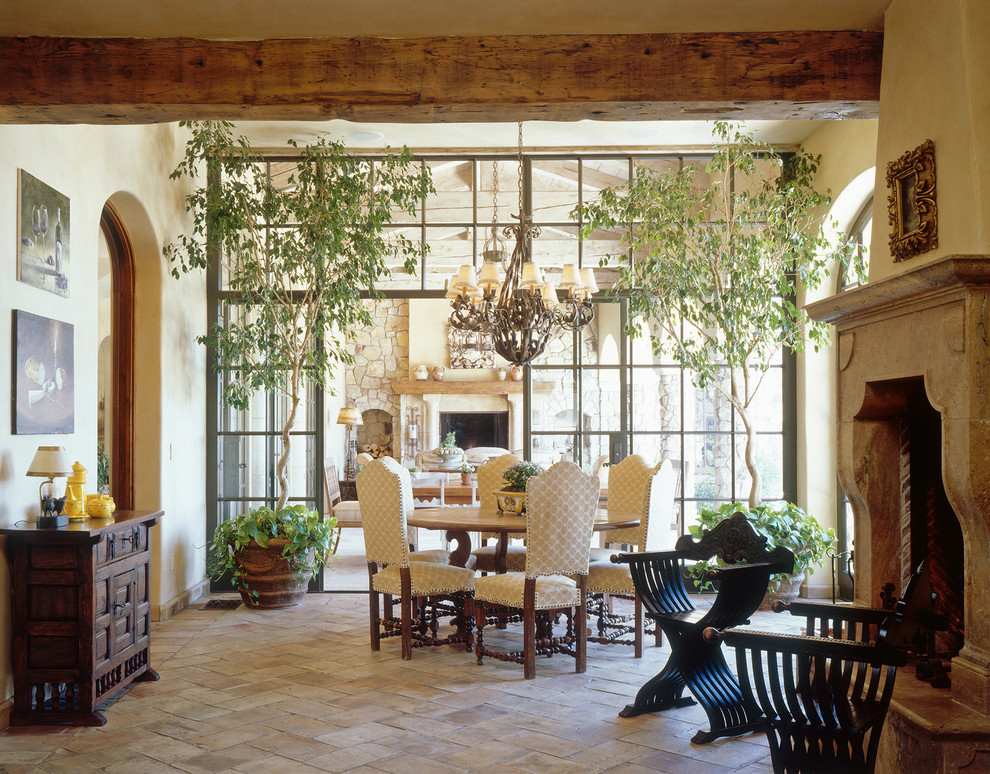 Large mediterranean sunroom in San Diego with a standard ceiling.