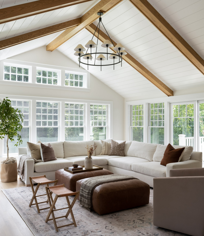 Living room - living room idea in Boston