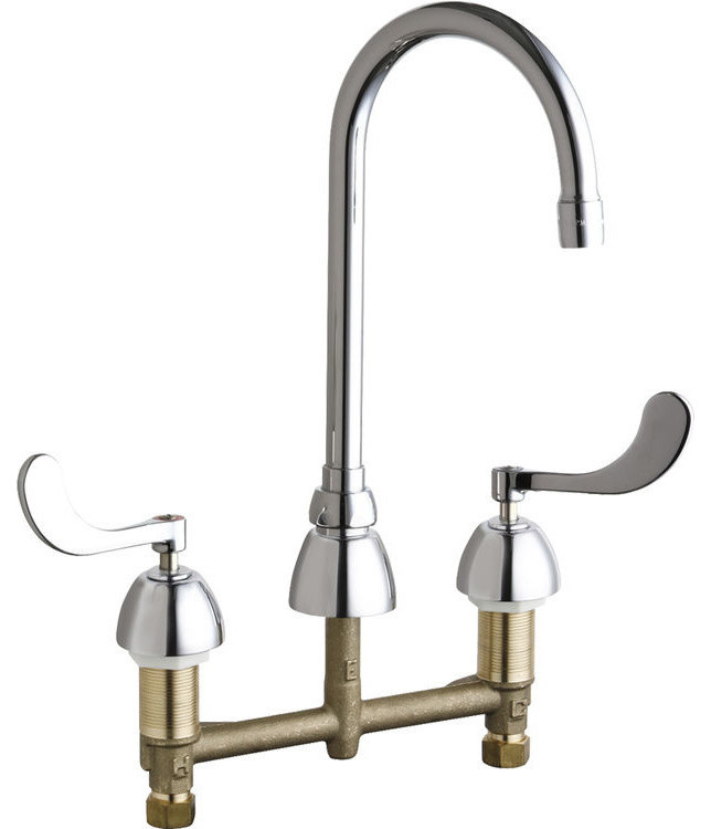 Chicago Faucets 786-E35ABCP Concealed Hot and Cold Sink Faucet