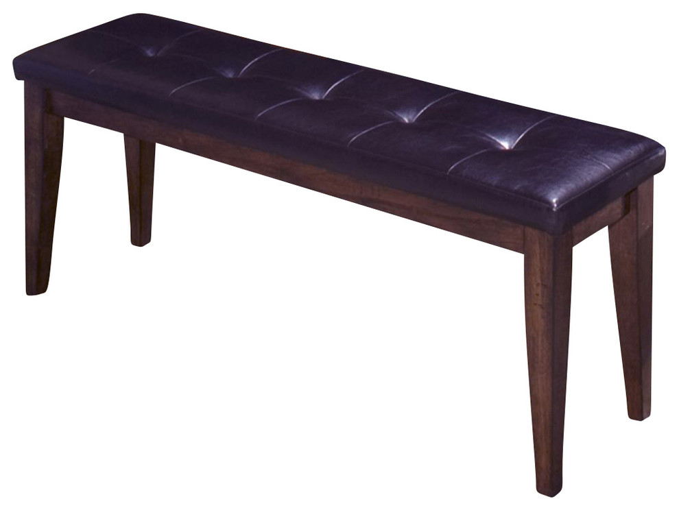 Intercon Furniture Kona Upholstered Backless Dining Bench in Raisin