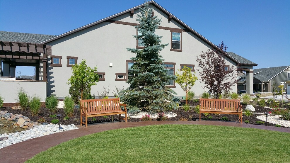 Design ideas for a transitional landscaping in Denver.